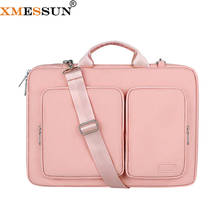 XMESSUN Laptop Handbag 2021 Business Macbook Pro Laptop Bag Fashion Notebook Case Notebook Leather briefcase Computer Case INS 2024 - buy cheap