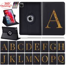 Funda giratoria 360 ° para tableta Apple IPad Air 1/2/Air (3ª generación) 2019/Air (4ª generación) 2020 26 letras, Funda de cuero anticaída + lápiz óptico 2024 - compra barato