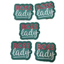 BOSS lady-Apliques bordados para planchar letras, parches, insignia, 10 unidades, novedad 2024 - compra barato