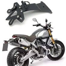 Motorcycle License Plate Holder Bracket Fender Eliminator with LED Light for DUCATI Scrambler Cafe Racer 800 2019-2022 2024 - buy cheap