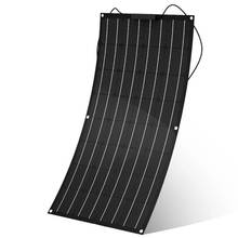 China 100W Flexible Solar Panel Plate USB Power Bank Board 18V Solar Charger For Car boat Battery Monocrystalline Silicon Cells 2024 - buy cheap