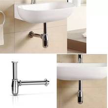 Basin Pop Up Drain Silver Brass Bottle Trap Bathroom Sink Filter Siphon Drains Pop Up Drain Kit P-TRAP Pipe Kitchen Accessory 2024 - buy cheap