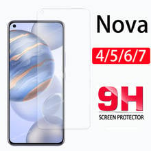 С уровнем твердости 9H стекло для Huawei NOVA 7SE 6SE 4E 7i 5i 5 Pro 6 5 4 мобильный телефон пленка аксесуары Nova 7 6 Plus se 7 Я 5pro противовзрывная защитная пленка HD защитное стекло 2024 - купить недорого