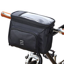 Mtb bicicleta ciclismo isolado frente saco da bicicleta guiador touchscreen titular do telefone cesta pannier bolsa 2024 - compre barato