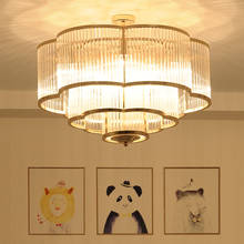 Современная Минималистичная лампа в стиле пост-модерн для гостиной, столовой, декоративные лампы в виде золотого лотоса 2024 - купить недорого