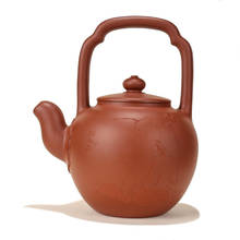 Yixing pote de areia roxa artesanal, bule para chá de alta capacidade, presente para a casa 2024 - compre barato
