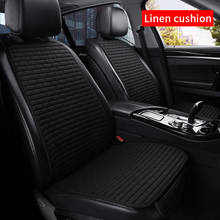 Car Seat Cover Front/Rear Flax seat Protect Cushion Automobile Seat Cushion Protector Pad Car cover mat Protect 2024 - buy cheap
