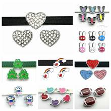 10pcs 8mm Clear Rhinestone Rainbow Butterfly Slide Charms Fit 8mm Pet Collar DIY Necklace & Bracelet keychains 2024 - buy cheap