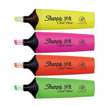 Caneta marcador colorida sharpie, 4 unidades, pintura transparente, multicolor criativo iluminador 2024 - compre barato