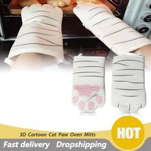 1pc 3D Cartoon Animal Oven Mitts Long Professional Heat Resistant Non-slip Gloves Cotton Baking Tool For BBQ Grilling 2024 - buy cheap