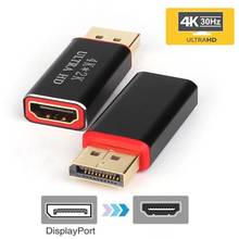 4k dp para hdmi-adaptador compatível displayport expositor porto para hdmi-cabo conversor compatível para amd computador portátil portátil monitor 2024 - compre barato