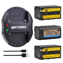 Batmax NP-F750 NP-F770 F750 батарея с светодиодный индикатором + USB двойное зарядное устройство для Светодиодный светильник YN300Air II YN300 III YN600 L132T 2024 - купить недорого