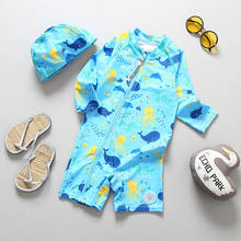 Long sleeve Boys Rash Guards 2~7Y Baby Boys Surfing suit 2020 Fashion Swimming suit for Kid Boys UPF50+ Boys Beachwear-SW404 2024 - buy cheap