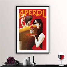 Aperol licor comida & bebida poster poster poster papel impressão em tela presente idéia pintura imagens para sala de estar decoração 2024 - compre barato