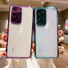 Роскошный чехол для Huawei Nova 7i 6se 5t P40 Pro Honor 30 Pro 20 30S Mate 30 Pro покрытие прозрачный мягкий чехол для телефона 2024 - купить недорого