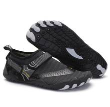 Летняя обувь для рыбалки для мужчин и женщин, песочные пляжные спортивные туфли для отдыха на открытом воздухе и походов, черного цвета 2024 - купить недорого