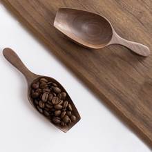 Walnut Coffee Scoops Flour Beans Shovel Multipurpose Spoon Coffeeware 2024 - buy cheap
