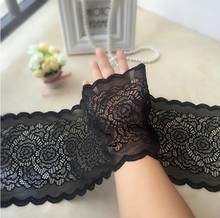 1 Meter Best Price Elastic Lace Trim Ribbon Garment Stretch Black White Lace Fabric DIY Underwear Clothing Edge Lace Accessories 2024 - buy cheap