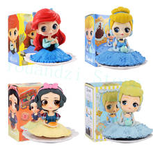 Princesa Ariel Cinderela Branca de Neve Figura Toy Q Posket Sereia Sugirly Animação Beleza Modelo Dolls Presente para As Meninas 2024 - compre barato