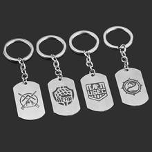 Game Escape From Tarkov Stainless Steel Keychain Women and Men BEAR USEC Car Metal Keyring Jewelry Gift 2024 - buy cheap