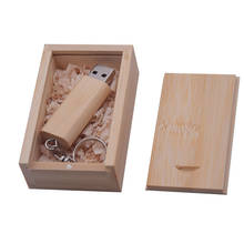 wooden + box USB Flash Drive wood Pen Drive 16GB 32GB Usb 2.0 Stick 4GB 8GB 64GB 128GB Pendrive Flash Memory Stick custom logo 2024 - buy cheap