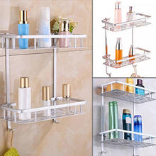 Aluminium Material Shower Bath Holder Shampoo Shower Gel Hanging Storage Rack Bathroom Kitchen Home Storage Shelf 2024 - buy cheap