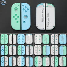 YuXi-carcasa de repuesto para Nintendo Switch, carcasa protectora para mando de NS NX Joy-Con, color verde, azul y blanco 2024 - compra barato