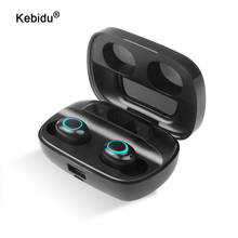 kebidu LED Bluetooth 5.0 Wireless Earphones Headphones Earbuds TWS Touch Control Sport Headset Noise Cancel Earphone Headphone 2024 - buy cheap