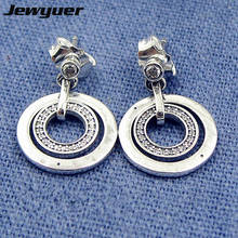 New autumn 925 Sterling Silver Circles Earring Stud Earrings for Women wedding earring brinco silver fine Memnon jewelry ER296 2024 - buy cheap