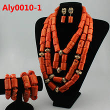 Gorgeous Green Coral African Beads Jewelry Set White Coral Women Bridal Necklace Set Indian Free Shipping Aly0010-1 2024 - buy cheap