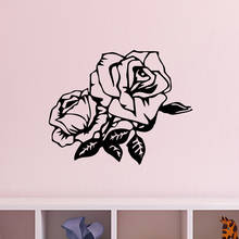 Modern rose Vinyl Wall Sticker Home Decor Stikers For Kitchen Restaurant Waterproof Wall Art Decal 2024 - buy cheap