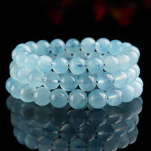BOEYCJR High quality Natural Blue Stone Beads Bangles & Bracelets Fashion Jewelry Buddha Bead Bracelet for Women or Men 2024 - buy cheap