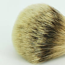 Brocha de afeitar para hombre, pelo de tejón plateado, nudo (20mm x 65mm) 2024 - compra barato
