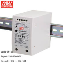 Conversor de alimentação com trilho meanwell, 150-1500v dc para 48v dc, a, 60w 2024 - compre barato