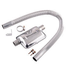 Tubo de escape y silenciador de acero inoxidable para calefacción estacionaria, calentador de aire diésel, 60/150/200cm 2024 - compra barato