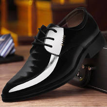 Zapatos Oxford de charol para hombre, calzado Formal con cordones para boda, fiesta, oficina, 38-44 2024 - compra barato