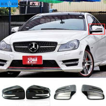 Side Mirror Cap Covers For Mercedes Benz W176 W246 W212 W204 C117 X156 X204 W221 C218 A B C E S CLA GLA GLK Class Black Replace 2024 - buy cheap