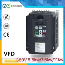 For Spindle VFD 380 5.5KW AC 380V5.5KW/7.5KW/11KW Variable Frequency Drive 3 Phase Speed Controller Inverter Motor VFD Inverter 2024 - buy cheap