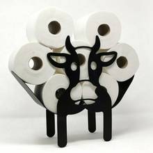 Cows Decorative Toilet Paper Holder - Free-Standing Bathroom Tissue Storage Toilet Roll Holder Paper Bathroom Iron Storage 2024 - buy cheap