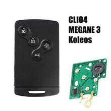 Remote Card Smart Car Key for Renault Megane 3 clio 4 Koleos Scenic laguna with Uncut Key Blade 434Mhz ID46 PCF7952 7953 CHIP 2024 - buy cheap