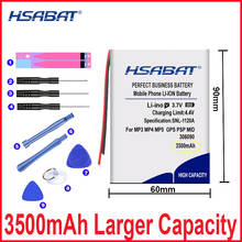 HSABAT-batería 3500 de ciclo 0 para auriculares Bluetooth, acumulador de repuesto medio, 306090 mAh, MP3, MP4, MP5, GPS, PSP 2024 - compra barato