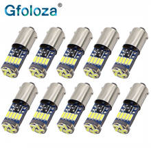Gfoloza 10Pcs T4W Ba9s LED Bulbs White 4014 15-SMD T11 H6W Car LED Interior Light Reading /Door/Trunk/Clearance Lamp 12V 2024 - buy cheap