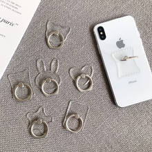 Transparent Clear Animals Finger Ring Stand For iPhone Samsung Huawei Universal Phone Holder 2024 - buy cheap