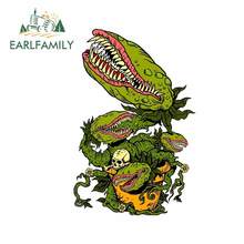 EARLFAMILY 13cm x 8.6cm for Venus Fly Trap Car Stickers Personality Occlusion Scratch Vehicle Custom Printing Window Trunk Decal 2024 - buy cheap