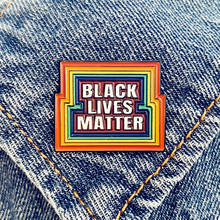 Black Lives Matter Rainbow BLM Enamel Brooch Pins Badge Lapel Pins Alloy Metal Fashion Jewelry Accessories Gifts 2024 - buy cheap