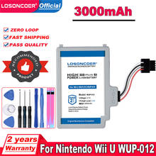 LOSONCOER 3000mAh For Nintendo Wii U / Wii U GamePad +Free Screwdriver wiiu WUP-012 WUP-010 Gamepad Controller Battery 2024 - buy cheap