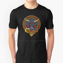 ¡Se mantiene rápido! Insignia del Clan Macleod con camiseta de tartán de la isla de Harry Potter, 100% algodón puro, de Escocia, Highlands escocesas, Macleod 2024 - compra barato