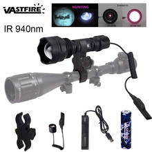 VASTFIRE IR 940nm 7W Night Vision Infrared Zoom LED ZOOM Hunting Flashlight Light To be used with Night Vision Device 2024 - buy cheap