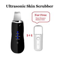 Beauty Instrument Ultrasonic Skin Scrubber Massager Machine Facial Skin Cleaning Removal Blackhead Peeling Face Lifting Device 2024 - buy cheap