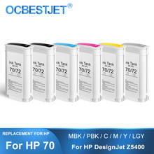 [Third Party Brand] 6Colors For HP 70 HP70 Compatible Ink Cartridge With Full Pigment Ink For HP Z2100 Z3100 Z3200 Z5200 Z5400 2024 - buy cheap